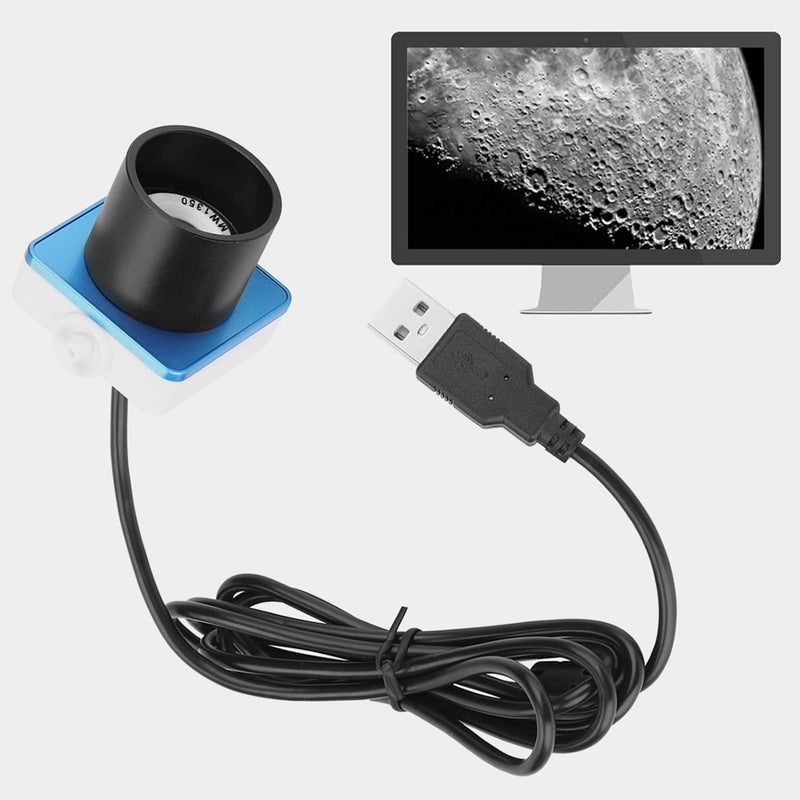 Denash Telescope Camera,1.25" Electronic Telescope Eyepiece Camera,USB Port Real-time Viewing Telescope for Astrophotography, Planetary and Bird Watching - Image 1